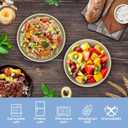 Numkey 60 oz [Set Of 6] Large Cereal Bowls Wheat Straw Bowls Salad bowls Soup bowls Unbreakable Oversized bowl Dishwasher & Microwave safe BPA free Cereal bowls for kitchen (Beige)