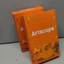 2 x Artscope Halloween Decorative Throw Pillow Covers 18x18 Inch Set of 4, Ghost Trick or Treat Pumpkin Sweet But Spooky Outdoor Farmhouse Pillow Cases for Home Sofa Couch-Orange