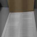 12 x 16 Inch Return Air Vent Cover, Solid Steel HVAC Grille for Wall or Ceiling, White Duct Opening, Durable Return Air Vent Cover, Airflow Ventilation Grille for Home or Office