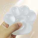 2 x Big Taba Squishy Paw Valentines Day Gift Squishy Toys Cute Mochi Cat Paw Squishies Fufu Squishy Fidget Toys Squishies for Stress Relief Jelly Sticky Sensory Toys Relaxation Gifts for Adults Kids 2pcs