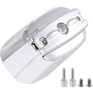 Chrome Aluminum Rear Brake Master Cylinder Cover For Harley 2000-2017 Softail