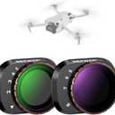 NEEWER Variable ND Filter Set Compatible with DJI Mini 4 Pro, ND2-32 (1-5 Stops) + ND64-512 (6-9 Stops) Multicoated HD Optical Glass Drone Camera Lens Accessories Aerial Photography Video Recording