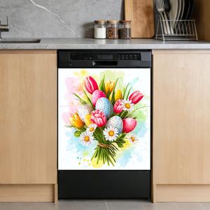Nuxovilar Dishwasher Magnetic Cover Sticker Panel 23x26in PVC