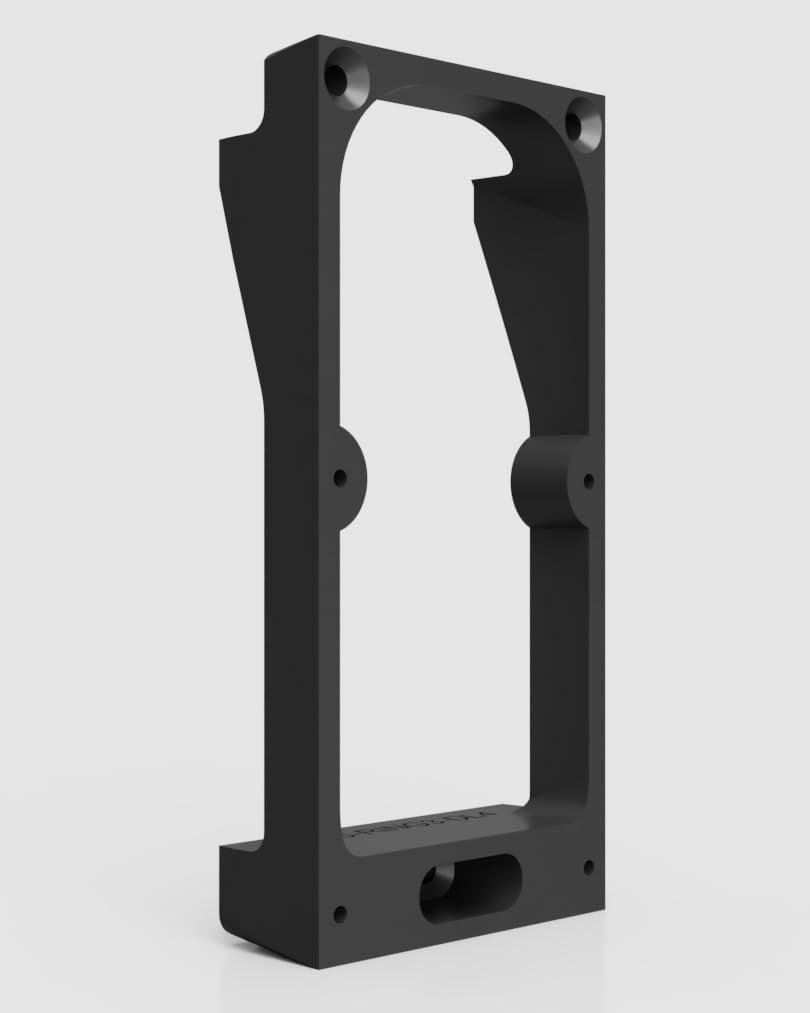 Premium Ring Battery Doorbell Mount for 4-inches Dutch Lap Vinyl siding - Compatible with Ring Battery PRO, Ring Battery Plus, Ring 3, Ring 4 - Black