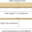 Asidrama 10 Pack 6.3 Inch(160mm) Brushed Gold Cabinet pulls Kitchen Cabinet Handles Cabinet Pulls Kitchen Cabinet Hardware for Cupboard Drawer Pulls