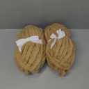 Crafted By Catherine Chunky Chenille Yarn - 2 Pack (8 oz / 227 g, 31.7 Yards Each Skein), Khaki, Gauge 7 Jumbo