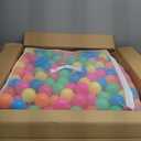 Amazon Basics BPA Free Ball Pit Balls with Storage Bag, Crush-Proof Plastic for Toddlers Kids 12+ Months Play, 6 Bright Colors, Pack of 1000