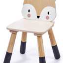 Tender Leaf Toys - Forest Table and Chairs Collections - Adorable Kids Size Art Play Game Table and Chairs - Made with Premium Materials and Craftsmanship for Children 3+ (Forest Fox Chair)