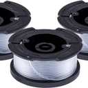 BLACK+DECKER Weed Eater String, Genuine OEM Authentic Trimmer Line, 3-Pack, 30-Feet of Replacement Spool, 0.065-Inch Diameter (AF1003ZP)