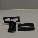 Anti Theft Ring Doorbell Mount - Renter Friendly Ring Doorbell Holder for Apartment Door - All Metal Ring Door Bracket Blink Doorbell Mount No Drill (Frosted Black)