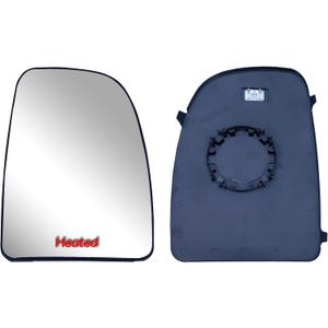 Replacement Passenger Right SIde Mirror Upper Glasses With Heated And Plate fit Ram Promaster 1500, 2500, 3500, New Six, Work Van