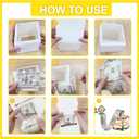 2 x Mexico Independence Day Birthday Money Box Gifts for Cash Pull, Happy Birthday Boxes Gifts for Money Pull Out Card, 50Pcs Transparent Bags (Apricot)