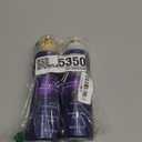 Hair Biology Biotin-Infused Purple Shampoo and Conditioner Set for Grey Hair, Anti-Brassiness, Moisturizing, Color-Safe, Silver & Glowing, Corrects Yellow Tones, 12.8 Fl Oz Each, 2 Pack