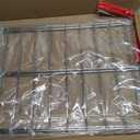 W10550642, WPW10550642 Oven Rack, 24.9"L x 15.16"W, Compatible with Whirlpool WFG505M0MS, WFG32000MS Replacement Parts, Compatible with Amana Series AGR3130BAW, AGR4230BAB, 304 Stainless Steel, 2 Pcs, 25"x15"