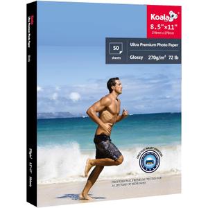 Koala Ultra Premium Photo Paper 8.5x11 In Glossy Photo Printer Paper for Inkjet Printer Water Resistant 50 Sheets 72lb