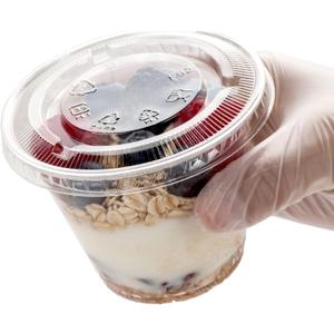 Golden Apple Cup series, 9oz Clear Plastic cups with Flat lids no hole 50sets