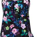 Floral Pattern Bathing Suit, Size XXL