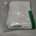 Lecloud Pure White Valance for Windows 18 Inch Length, Light Filtering Privacy Small Kitchen Curtains, Solid Curtain Window Valance with Rod Pocket for Cafe Bedroom Basement, 60" W x 18" L 1 Panel