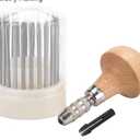 24pcs Beading Tools Beader Set for Diamond Stone Setting Graver Jewelry Equipments Jewelry Graver Tool Diamond Bead Grain Tool Metal Beading Tools Set for DIY Crafting Jewelry Making