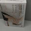 Calming Heat Massaging Weighted Heating Pad by Sharper Image- Weighted Electric Heating Pad with Massaging Vibrations, 9 Settings- 3 Heat, 6 Massage- 18 Relaxing Combinations, 12” x 24”, 4 lbs