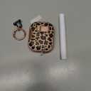 For AirPods Pro 3 Case 2025, with Safty Lock & Phone Stand for Floral AirPods Pro 3 Generation Case Cover for Women Girly, iPod Pro 3 Case with Keychain & Cleaner Kit - Leopard Print