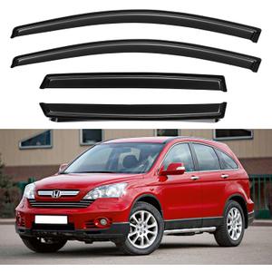 Window Visors Rain Guards for 2007 2008 2009 2010 2011 Honda CRV, Out-Channel Window Vent Wind Deflectors Visors Shades for 07-11 CR-V SUV (2007-2011 Honda CR-V)