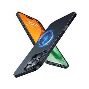 TORRAS Magnetic Slim Fit for iPhone 16 Pro Case, 6.3 inch, UltraThin Case Compatible with MagSafe, Lightweight Matte AntiScratch Hard PC Cover Phone Case for iPhone 16 Pro OriginFit, Black