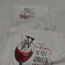 Hosuly 6 Pcs Christmas Snowman Wine Kitchen Towels Winter Decorative Hand Towels Xmas Snowman Dish Tea Kitchen Decor Christmas Cocktail Bar Decor for Home Wine Lover Gifts