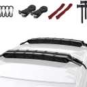 WOOWAVE Premium Kayak Roof Rack Pads Universal Soft Car Roof Rack Carrier for Canoe/Surfboard/Paddleboard/SUP/Snowboard with 6 Tie Down Straps, 2 Tie Down Rope, 2 Quick Loop Strap and Storage Bag