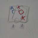 Poker Neon Sign for Wall Decor, Casino LED Night for Las Vegas Party, Poker Room, Bedroom, Man Cave, Dimmable USB Power Red Blue (14.1"x13" IN)