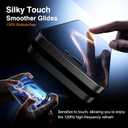 EZ-GLAZ 4-Pack for iPhone 15 Pro Max Privacy Screen Protector [6.7"] with Flawless Fit Kit + 2-Pack Camera Lens Protector, 15-Second Bubble-Free Installation, 9H Hardness, 12FT Military Grade Shatterproof, Scratch Resistant, Tempered Glass