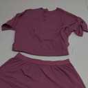 Hanes womens Originals 2 Piece Lounge Set, Comfywear Supersoft Boxy T-shirt & Sleep Shorts Loungewear Set (Medium, Mauve Mood/Mauve Mood)