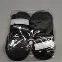 Dog Shoes for Large Dogs, 360°Anti Slip Medium Dog Boots & Paw Protectors Winter Snowy, Waterproof 4Pcs Dog Booties with Reflective Strips (Size 1: 1.57''x2.09''(W*L), Black)