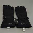 MCTi Waterproof Mens Ski Gloves Winter Warm 3M Thinsulate Snowboard Snowmobile Cold Weather Gloves (Large, Black)