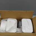 Rabbit Feeder for Cage,Hanging Automatic Cat Feeder and Water Dispenser,Ferret Cage Accessories,Food Water Bowl for Cats Rabbit Guinea Pig Cages(Cage Grid Spacing Over 1.2'') (White Gray)