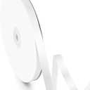 3/8" Width x 100 Yards Satin Ribbon, Small White Ribbon Perfect for DIY Craft, Bows, Gift Wrapping, Flower Bouquet, Valentine's Day, Christmas and Party Decoration