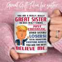 Gifts for Sister, Funny Coffee Cup for Sisters  Birthday, Christmas, or Friendship Gift for Women, BBF, Bestie, 11 oz Mug