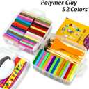 Aestd-ST Polymer Clay 52 Colors, Modeling Clay for Kids, Non-Sticky Oven Bake Clay with Sculpting Tools and Accessories, Halloween Christmas Gift for Children and Artists