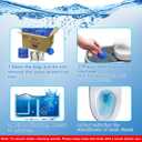 Toilet Bowl Cleaners, Upgraded Blue Automatic Toilet Tank Cleaner Tablets for Deodorizing & Descaling, Long-Lasting Against Tough Stains, 43 oz/16 Packs