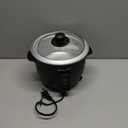 Elite Gourmet ERC003BX Electric Rice Cooker with Automatic Keep Warm Makes Soups, Stews, Grains, Hot Cereals, 6 Cups Cooked (3 Cups Uncooked), Black