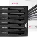 OOU Steak Knives Set of 6, 4.5" German High Carbon Stainless Steel Steak Knife Set, Serrated Steak Knives, Dishwasher Safe & Rust-Resistant Kitchen Knife Sets