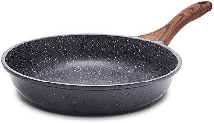 Amazon.com: SENSARTE Nonstick Frying Pan Skillet, Swiss Granite Coating Omelette Pan, Healthy Stone Cookware Chef's Pan, PFOA Free (8/9.5/10/11/12.5 Inch) (9.5 Inch): Home & Kitchen
