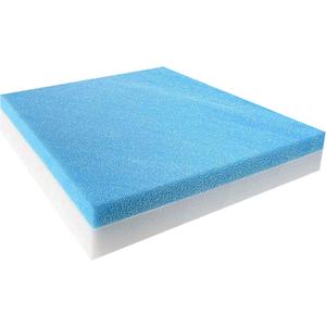 FoamTouch 4"x24"x24" Gel Memory Foam Bench Cushion Replacement Medium Firm (Seat Replacement, Upholstery Sheet, Upholstery Foam, Mattress, Sofa Cushion, Foam Rubber Padding, Couch)
