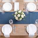 Artoid Mode Navy Blue Table Runner, Seasonal Summer Fall Washable Kitchen Dining Table Decoration for Home Party Decor 13x90 Inch