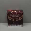 8.5 FT Snowflake Lights with 6 Drops, 100 Counts Clear Blubs Christmas String Lights, Plug in & Connectable Icicle Fairy Curtain Light Set for Xmas Home Indoor Outdoor Party Wedding Decorations