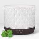 Earnest Living Essential Oil Diffusers for Essential Oils Large Room Diffuser White Ceramic Diffuser 500ml Aromatherapy Diffuser with 4 Timers 7 Night Lights and Auto Off Function for Home Gift