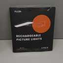 FULEN 2 Pack Picture Lights for Wall,Battery Operated Wall Sconce Rechargeable,LED Wall Light Cordless with Remote,3 Color Temperature, Art Lights for Painting,Frame,Gallery,Dartboard Lights,Black