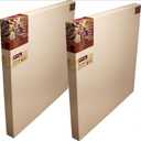 Masterpiece Z2DR-2025 3D Pro 2.5" Deep Raw Unprimed Heavy Weight #12 Cotton 11.5 oz Stretched Canvas 20" x 25" Natural 2 Pack
