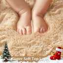 Ophanie Round Rug 4Ft Beige Circle Area Rug, Fluffy Fuzzy Small Bedroom Carpet, Plush Soft Shaggy Floor Living Room Circular Christmas Decor for Kids Boys Girls Home Aesthetic, Nursery, Classroom