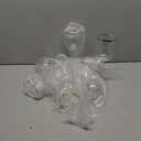 Liacere Plastic Glasses Set of 8-14oz Clear  Cup with Gold Rim - Dishwasher Safe Plastic Cups with Stem Reusable & Unbreakable Disposable glasses for Weddings, Parties & New Year